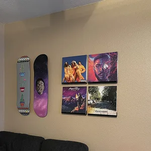 شفافة الاكريليك سجل CD تخزين الجرف غرفة المعيشة ديكور الفينيل سجل الجرف قوس الجدار سجل عرض الجرف أعلى 6 حامل سجل فينيل مبيعات - رقم 3