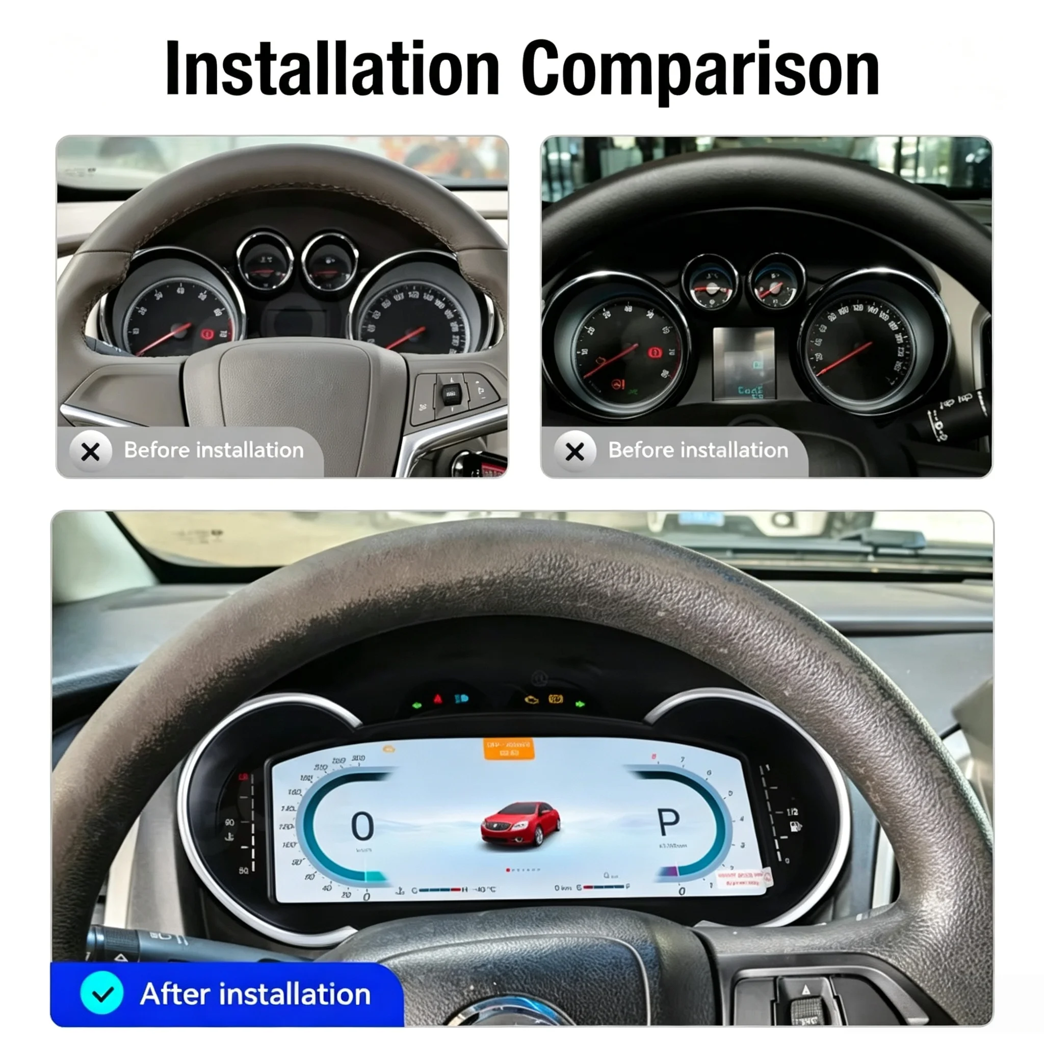 For Opel Astra J For Buick Excelle 2010-2014 LCD Map Colorful Display 10.25
