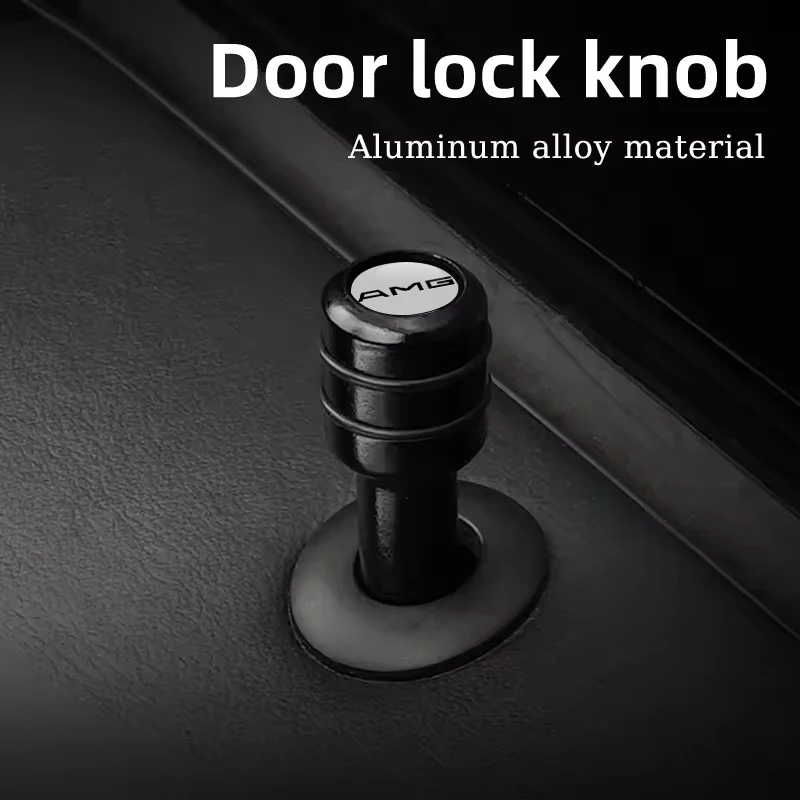 Alloy Car Door Lock Pins for Mercedes Benz AMG Logo W210 W203 W204 W205 W211 W212 C180 A200 CLA CLK CLS Modified Accessories view 2