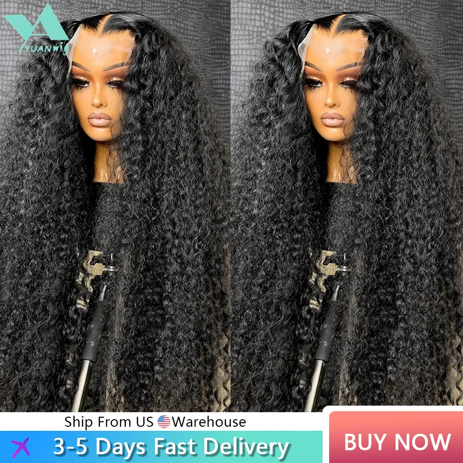 30 Inch Deep Wave Frontal Wig 13x6 HD Lace Frontal wigs Human Hair Wig Curly Transparent 360 13x4 Lace Front Wig For Black Women