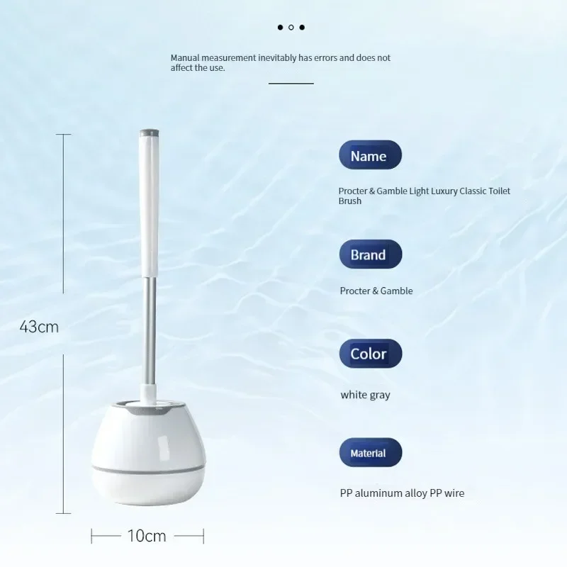 

Home Electric Toilet Toilet Brush Set, No Dead Corner, Long Handle Household Cleaning Brush, Soft Hair, Toilet Brush, Magic Tool