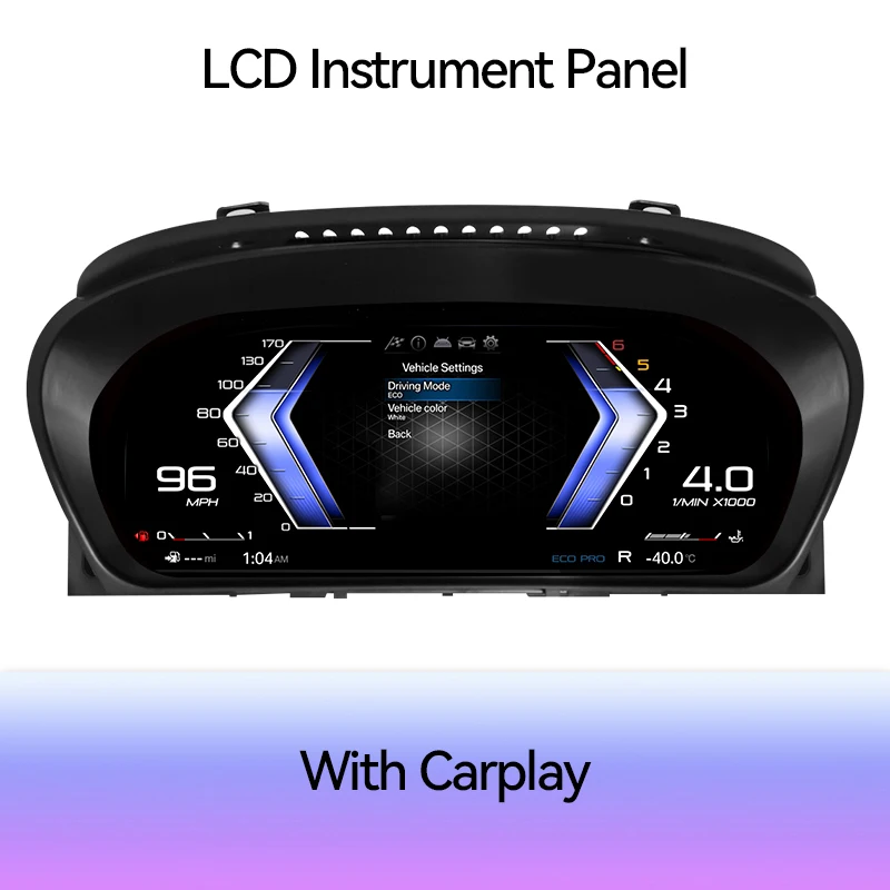 12.3Inch Digitale Dashboard For BMW 5 Series E60 E61 E63 E64 CCC CIC Auto LCD Panel Speedometer Virtual Cockpit Voor