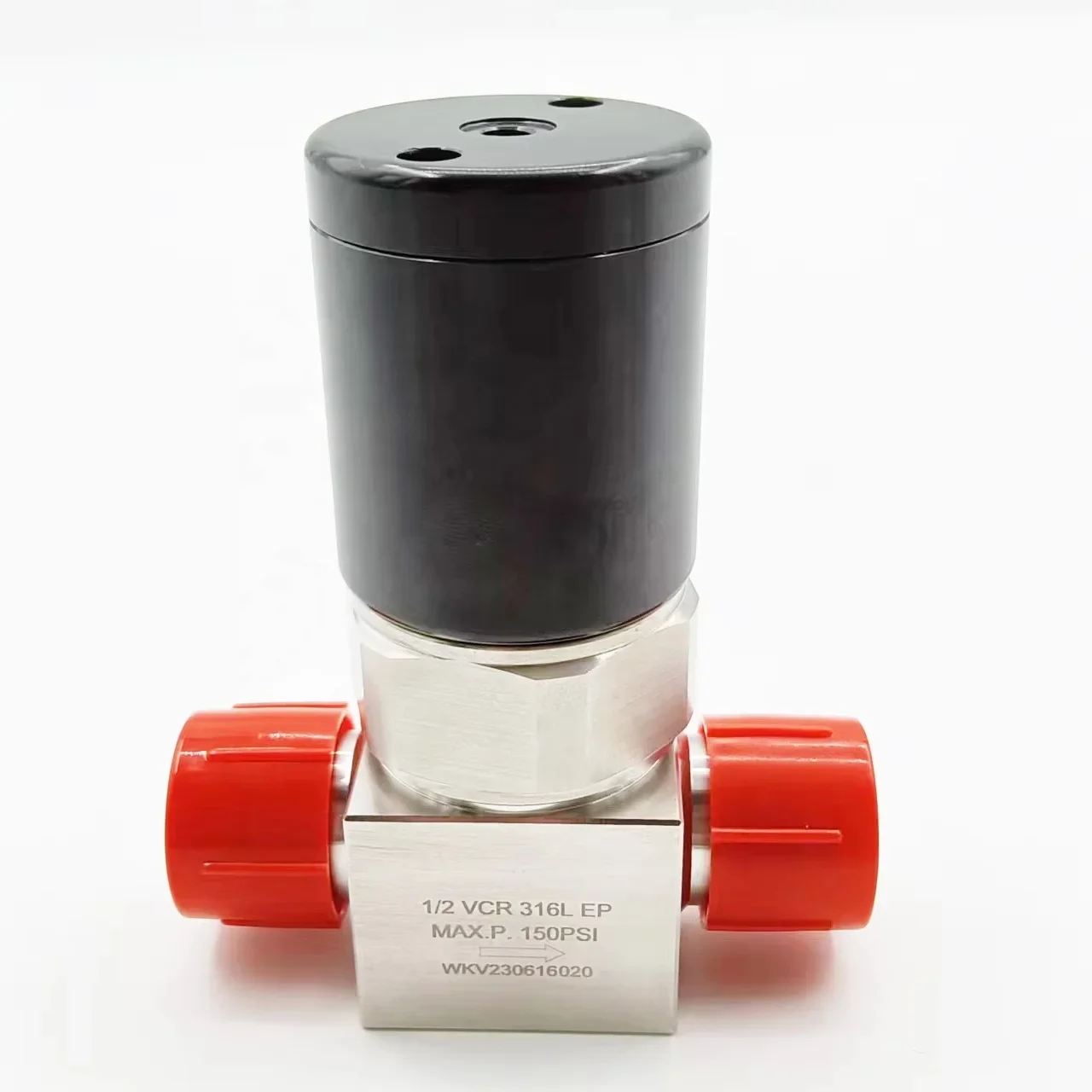 Válvula de Cierre Neumática de Diafragma de Acero Inoxidable de Baja Presión de 1/2'' 3/8'', Cv 0.7, Alta Temperatura, General, OEM, Personalizable