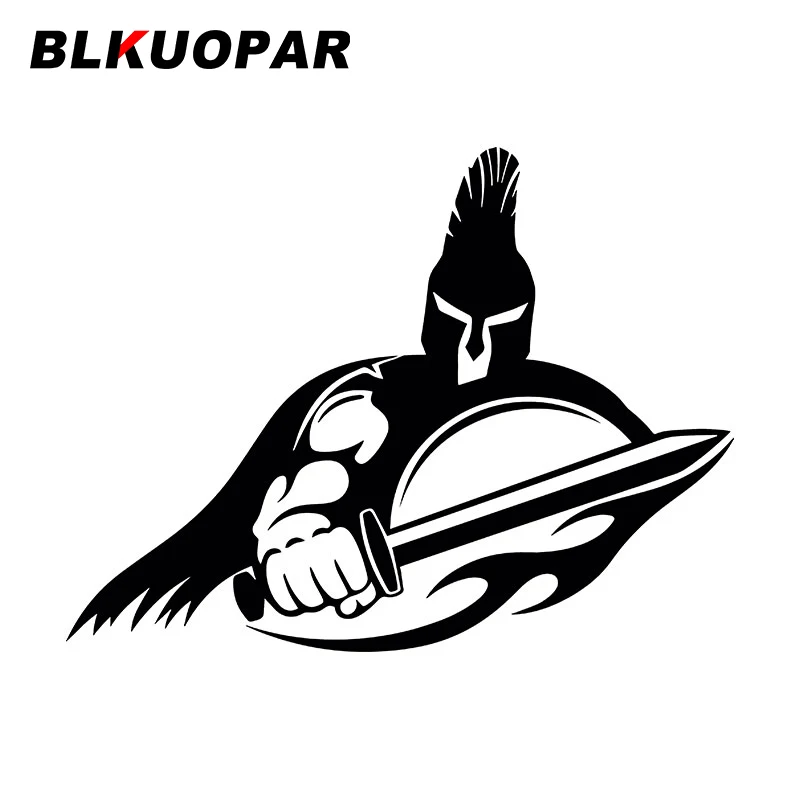 

BLKUOPAR Sword And Shield Wielding Knight Car Stickers Samurai Decals Waterproof Die Cut Motorcycle Refrigerator Goods