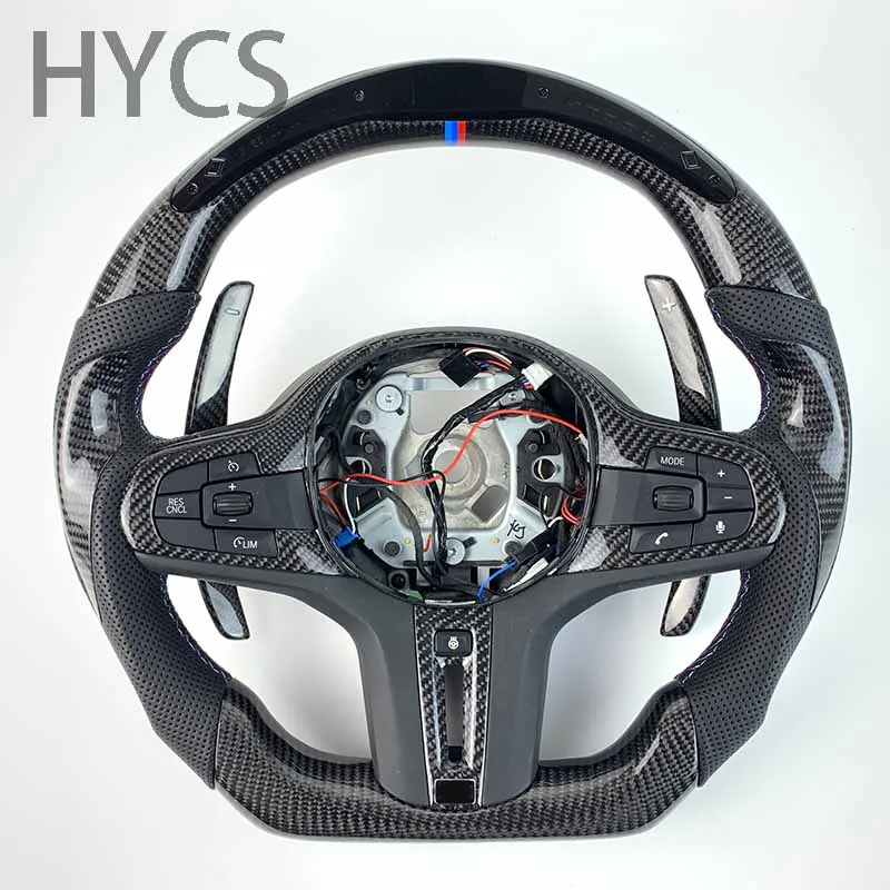 

Customized for BMW G20 G30 G21 G22 G23 3 Series 320i 325i 330i 2019 2020 2023 Carbon Fiber LED Steering Wheel