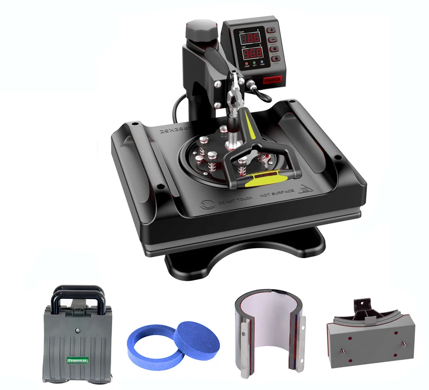 5 in 1 heat press machine hat/cap T shirt printing machine P8001-5