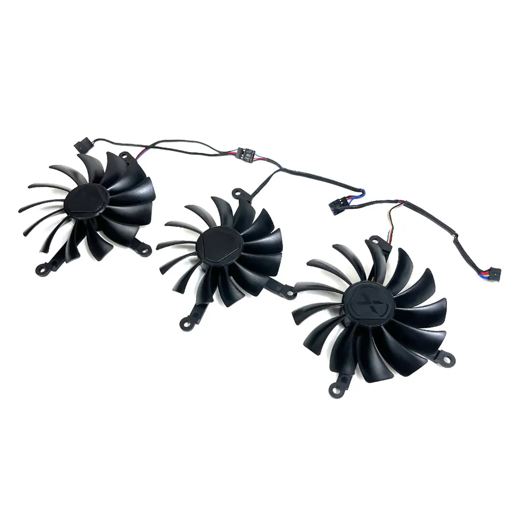 3FAN CF9015U12D/CF1015U12D Original Video card cooling fan，For XFX RX 6800、RX 6800XT、RX 6900XT SPEEDSTER MERC 319