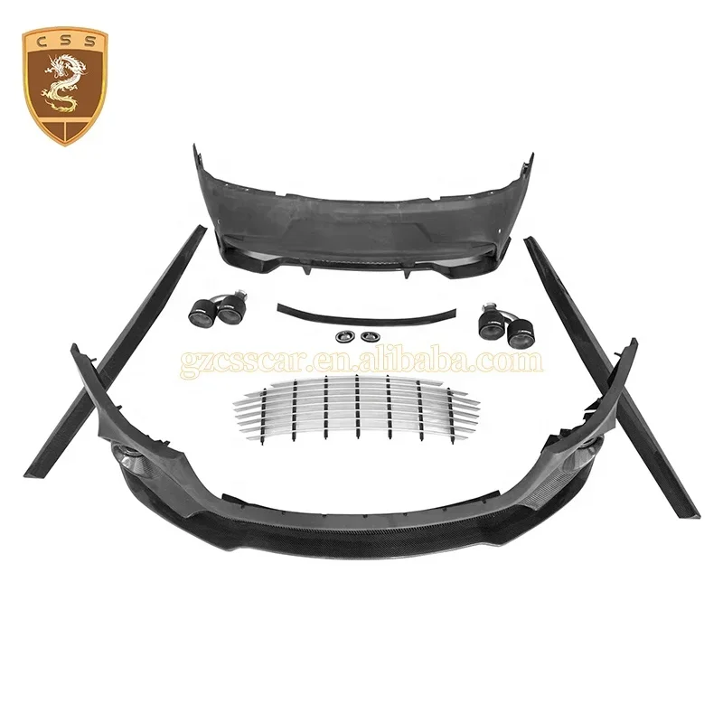 Modified to Amr Style Front Rear Bumper Side Skirts Main Grilles Body Kit for Aston Martin Rapide