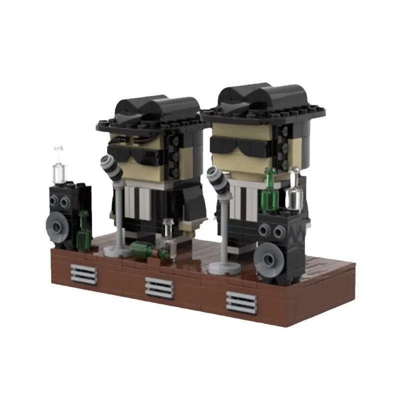 Brickheadz-décennie s de construction Blues Classic Brothers, modèle créatif, figurines d'action, mètre t, briques, jouet pour enfants, cadeau pour adultes, film chaud