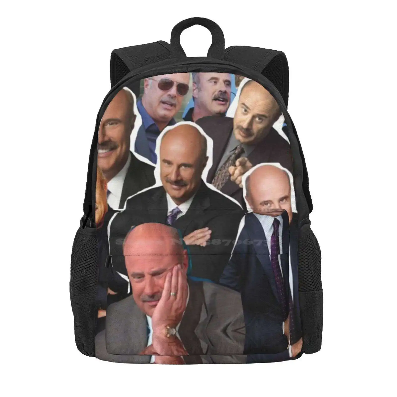 Dr Phil Hot Sale Schoolbag Backpack Fashion Bags Dr Phil Tv Show Edit Meme Cash Me Outside Catch Me Outside Funny Cool Popular