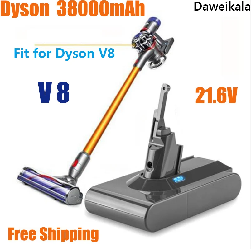 

Dyson V8 21.6V 38000mAh Replacement Battery for Dyson V8 Absolute Cord-Free Vacuum Handheld Vacuum Cleaner Dyson V8 Battery