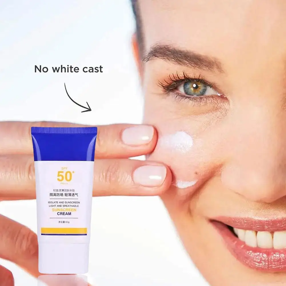 Crème solaire de protection UV pour le visage, produit original, éventuelles F50, PA +++, apaisante, isolation qualifiée ale, anti-taches, éclaircissante, blanchissante, L7P8