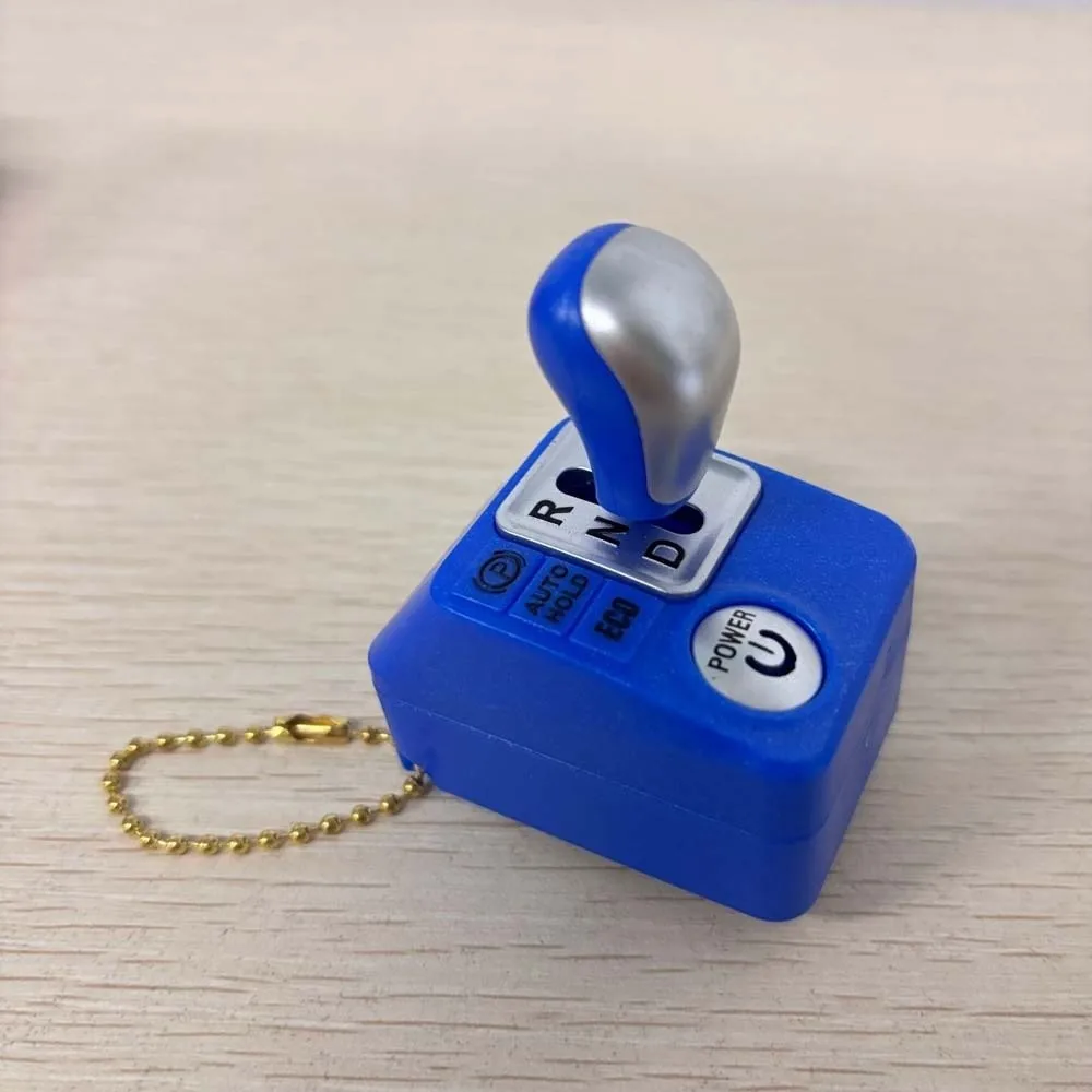 Cartoon Reverse Gear Shifting Pendant Mini Simulation Audio Drive Rod Box Key Chain Bag Hanging Sound-emitting Key Ring Friends
