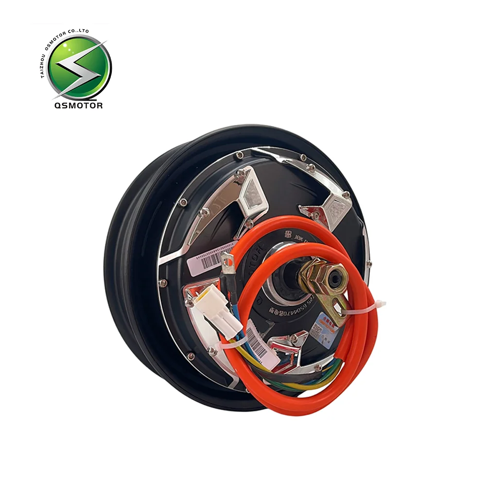 QSMOTOR 10 "V4 1500W40H تعديل فرش تيار مستمر مكبح قرصي المحرك مناسبة للدراجات النارية الكهربائية #6