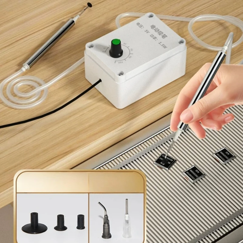 Electric Vacuum Pen, Suction Pen, Mini Chip Gripper, Nozzle Component Mini Adsorption Gripping Pen