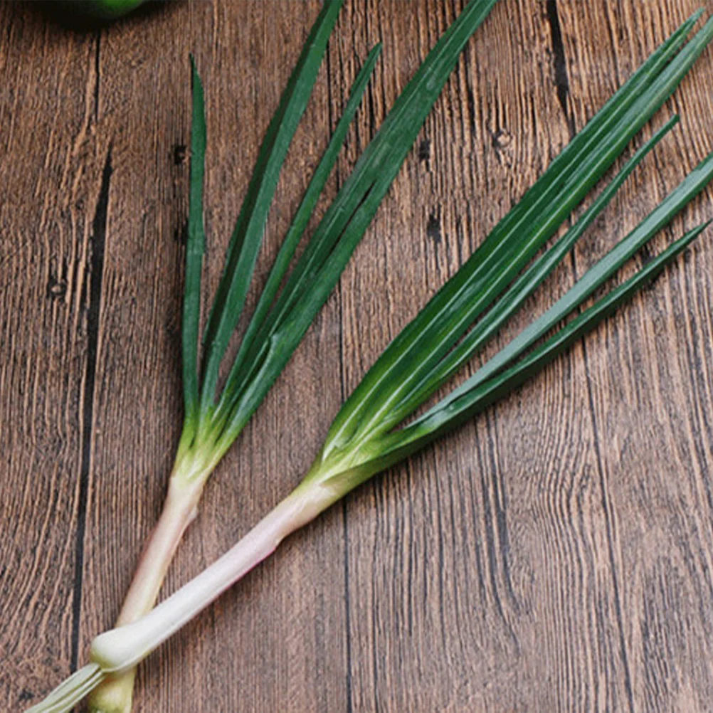 Simulated Onion Model Artificial Vegetable Green Onions Scallions Decorations Pu Lifelike Models Ornament