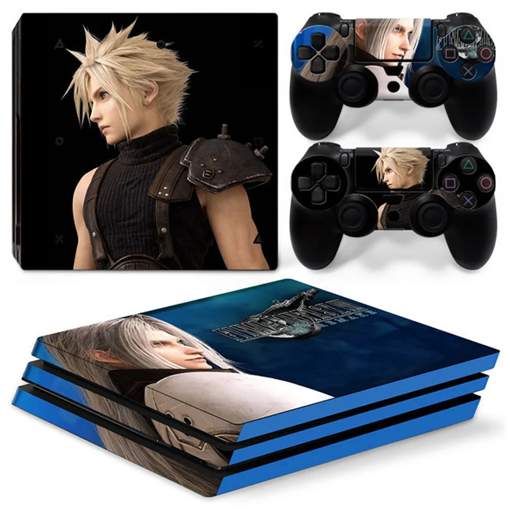 Final fantasy VII per PS4 Pro PVC Skin Vinyl Sticker decalcomania Cover Console controller adesivo protettivo per la pelle