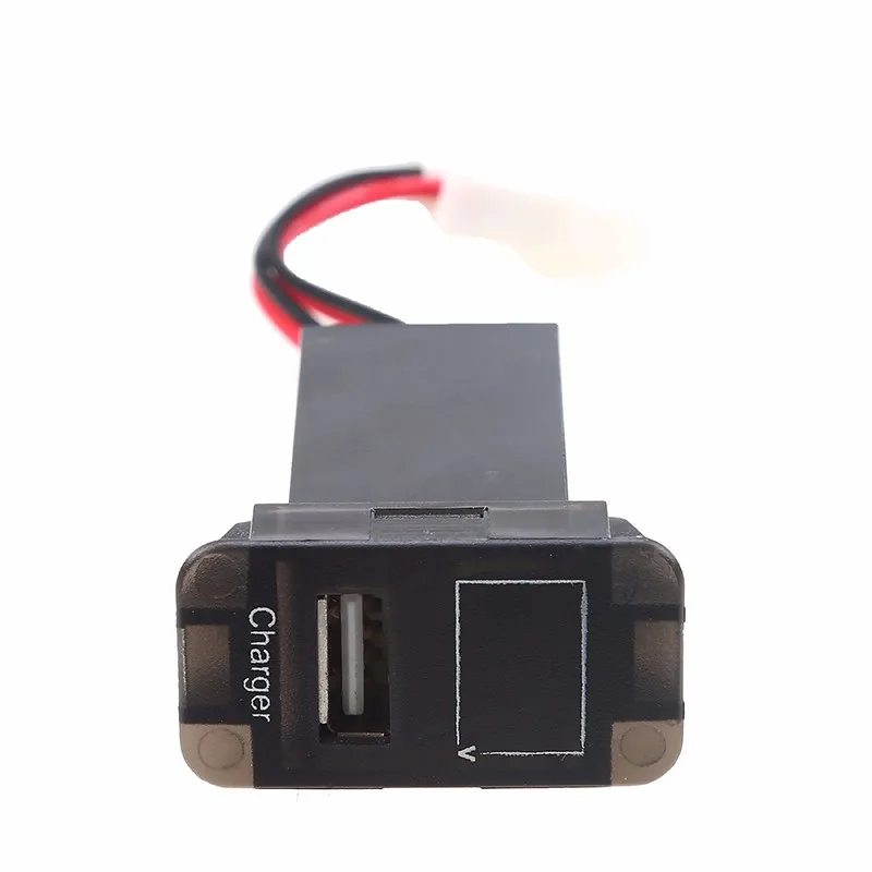 12V 2.1A Dual USB Audio Car Charger Voltage Monitor Dashboard Fast Charging Adapter For Suzuki