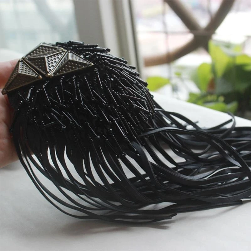 Personalized Tassel Epaulet Beads Shoulder Board Costume Shoulder Badge Decor for Man Women Unisex Costume Ornaments