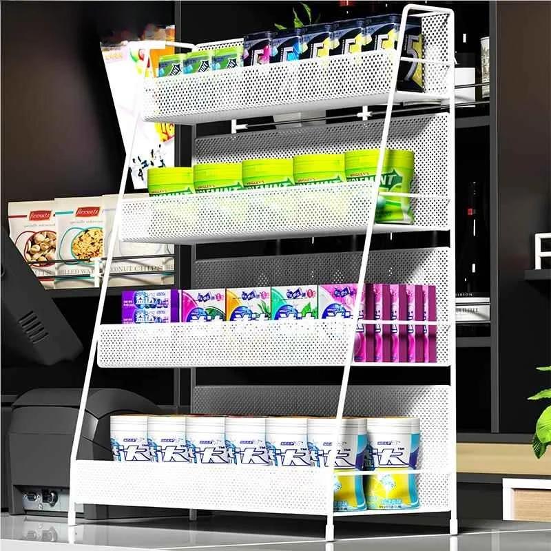 

Convenience Store Che out Candy Storage Ra Birth Control Ra Phary elf Metal Material Organizer elf for Home