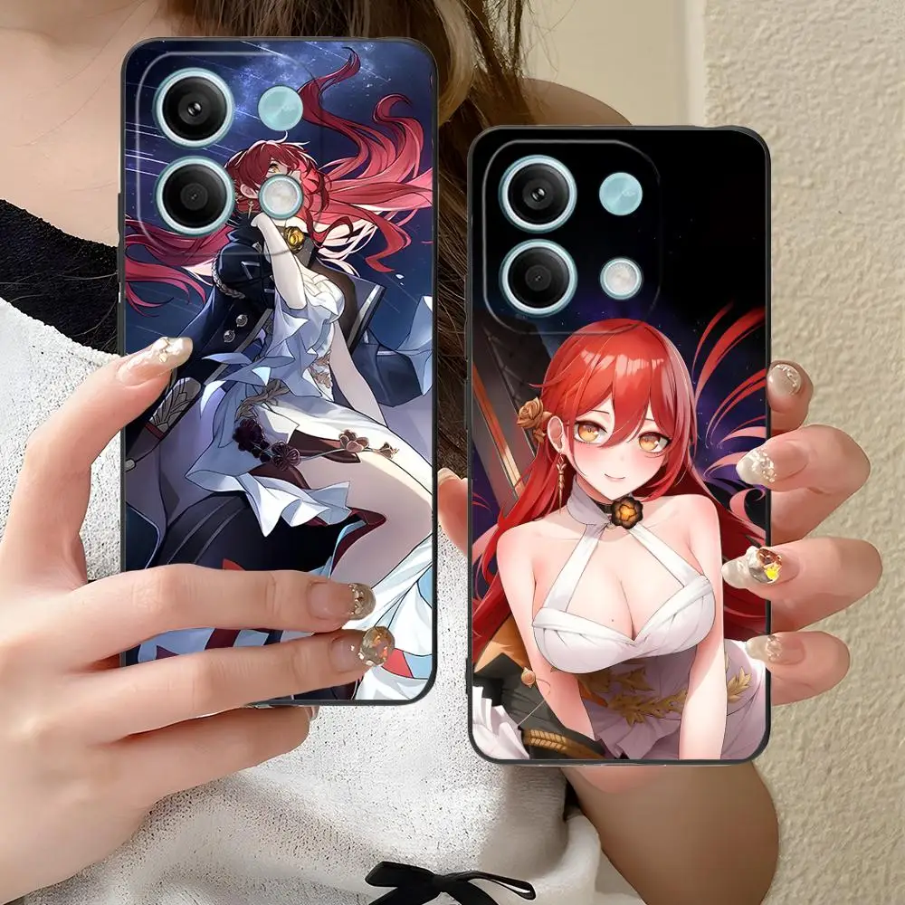 

Honkai Impact Himeko Phone Case for Xiaomi Redmi Note 14 13 12 11 A5 3 2 1 Pro Plus 4G 5G Colour Printing Protective Pretty
