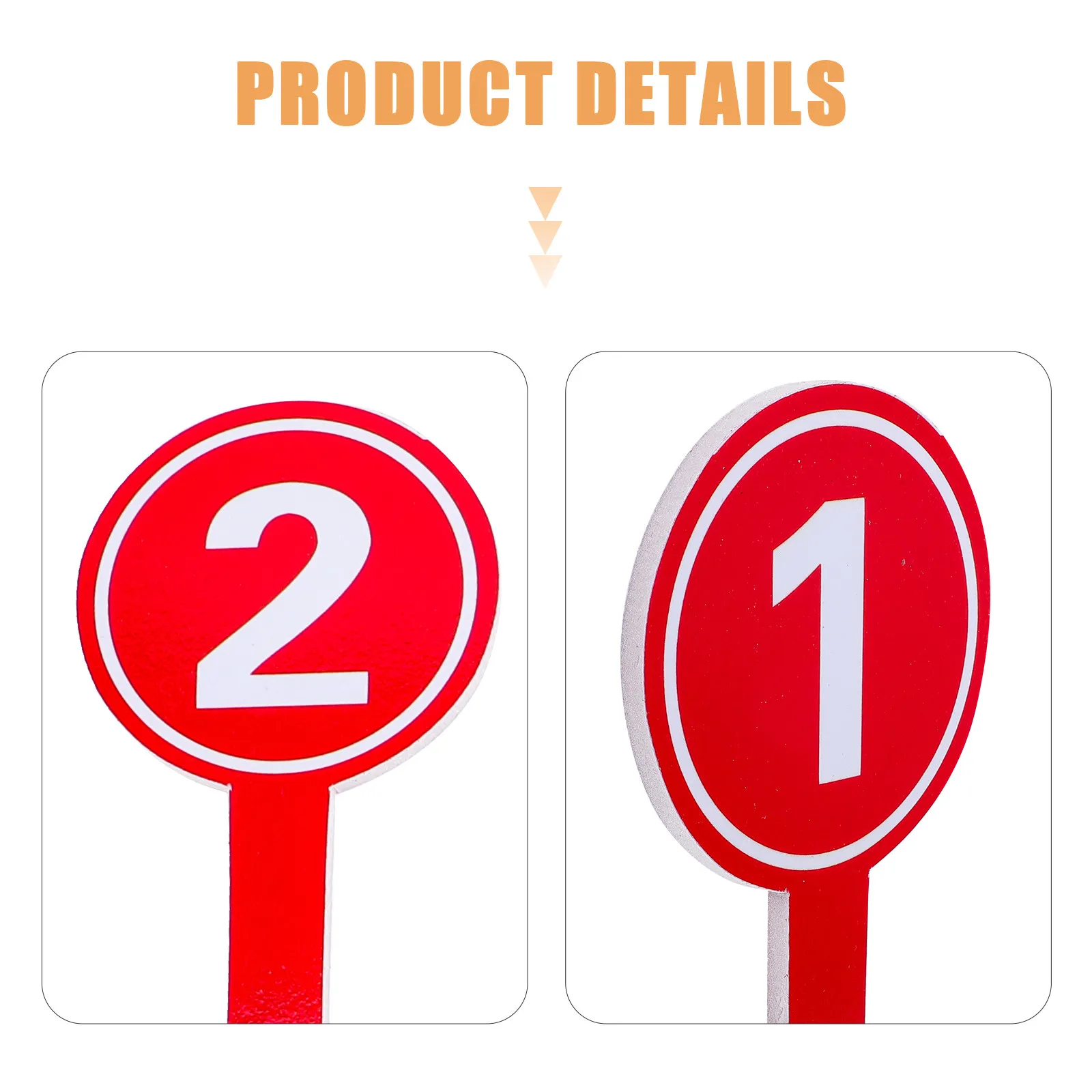 10Pcs Safe Reliable Handheld Number Paddles Multipurpose Scoreboards for Sports Games Competitions Voting Scoring Portable Score