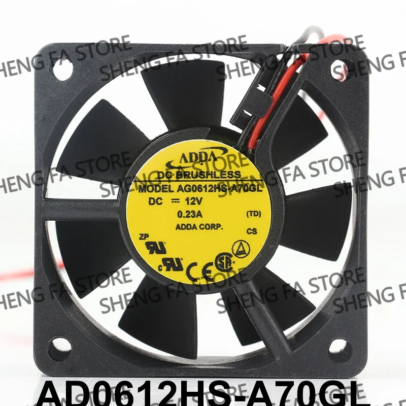 AC EC 6025 60X60X25MM 6CM chassis Power supply Silent hydraulic bearing ADDA 5V 24V 48V DC 12V 0.23A AD0612HS-A70GL cooling fan