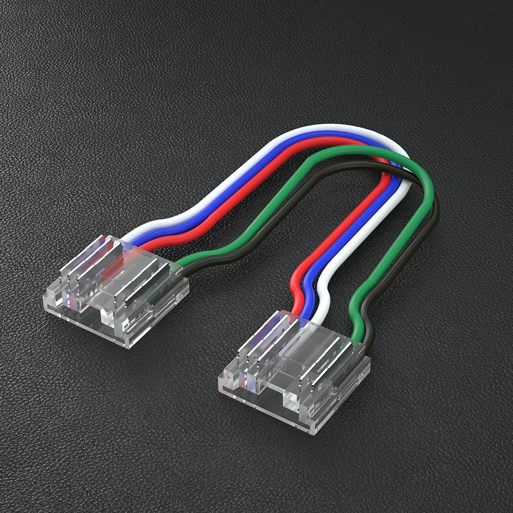 4pin 5pin 6pin RGB RGBW RGBCCT taśma szybkie złącze 12mm szerokość taśmy LED szybkie złącze bez lutowania L listwa narożna