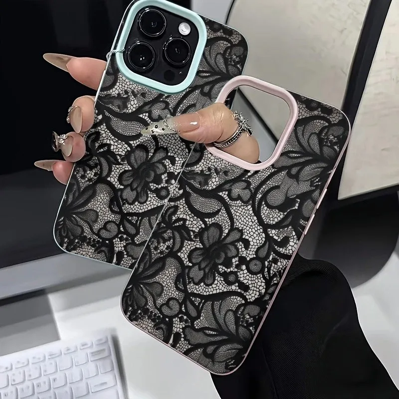 Frame Leather Texture Case For Samsung A05S A06 A07 A15 A16 A17 A34 A35 A53 A54 A55 S23 S24 FE S25 S26 Ultra A26 A36 A56 Cover