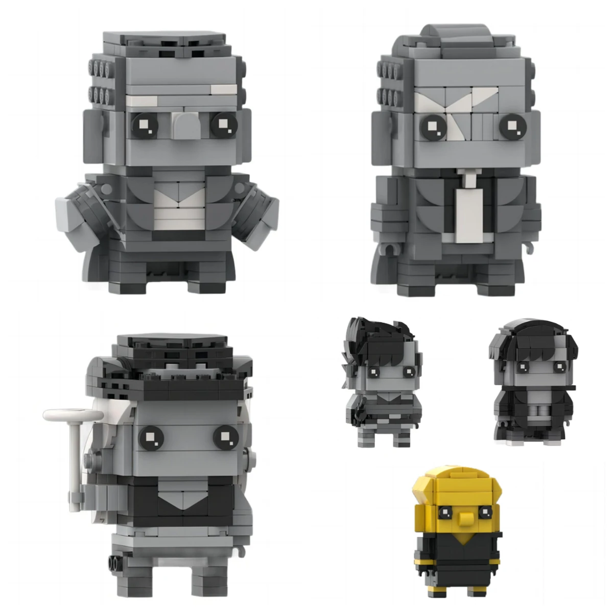 

Фильм ужасов, экшн-фигурка, строительный блок MOC Sinful City John Hattigan BrickHeadz, модель, детская головоломка, сборка, игрушки, подарок на день рождения