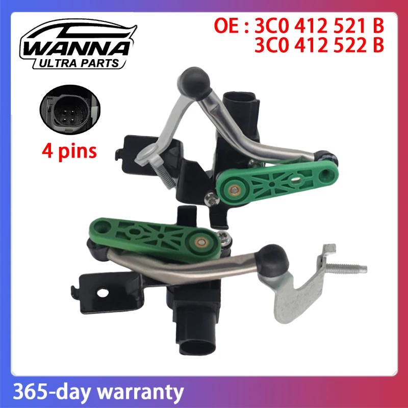 

OE 3C0412521B 3C0412522B Headlight Level Sensor for Volkswagen Golf Tiguan For Audi Q3 CC Eos Rabbit GTI 3C0 412 521 B
