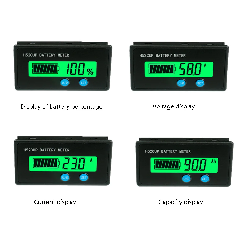 Taidacent BMS Monitor LCD TTL RS485 miernik baterii RS485 Modbus licznik energii napięcie baterii litowej aktualny wyświetlacz Coulomb