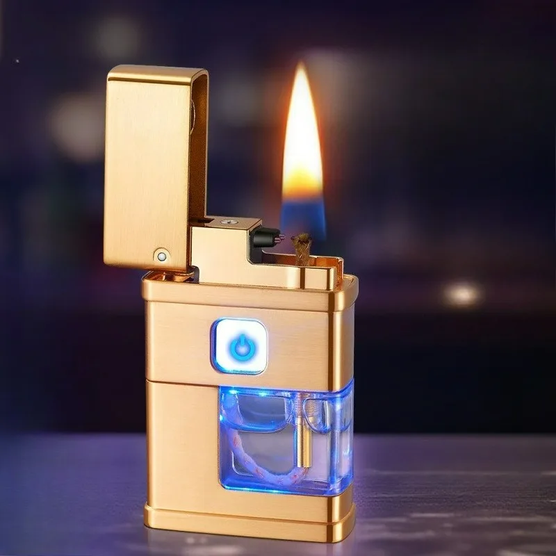 

New Intelligent Voice Controlled Visual Oil Tank Lighter with Four Ignition Modes and Intelligent Voice Controlled Lighter