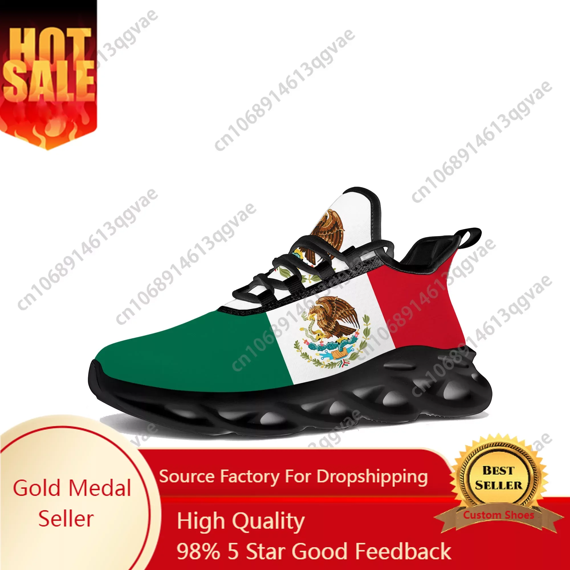 

Mexican Flag Flats Sneakers Mens Womens Mexico Pop Sports Running High Quality Sneaker Lace Up Mesh Footwear Tailor-made Shoe