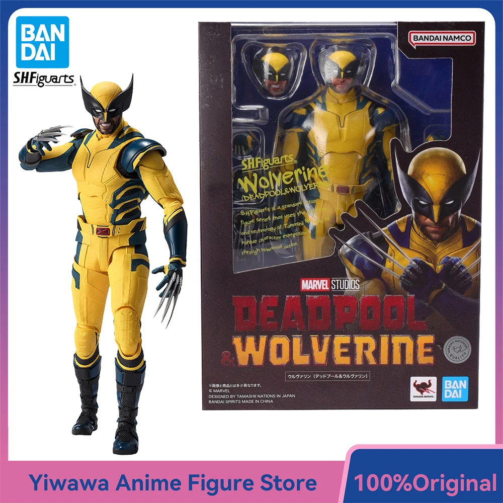 

[В наличии] Оригинальный BANDAI S.H.Figuarts Wolverine (Deadpool 3) 15,5 см Nice SHF Аниме Фигурка Коллекционная модель игрушки Подарки
