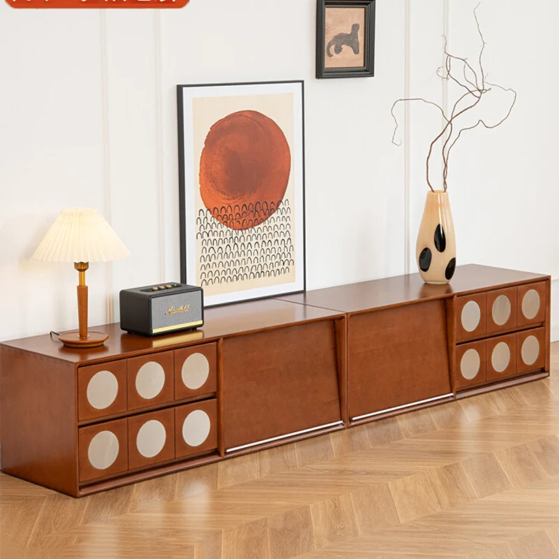 

Solid Wood Storage TV Stands Modern Living Room Luxury Floor TV Stands Design Black Rack Suspenso Para Sala Para Tv Furniture