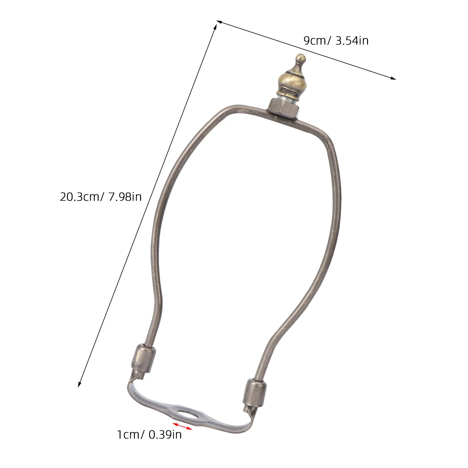 1Pcs Horn Lamp Bracket Metal Lamp Harp Holder Stable Frame Diameter 10Mm Lampshade Holder Creative Home Tool Horn Light Bracket