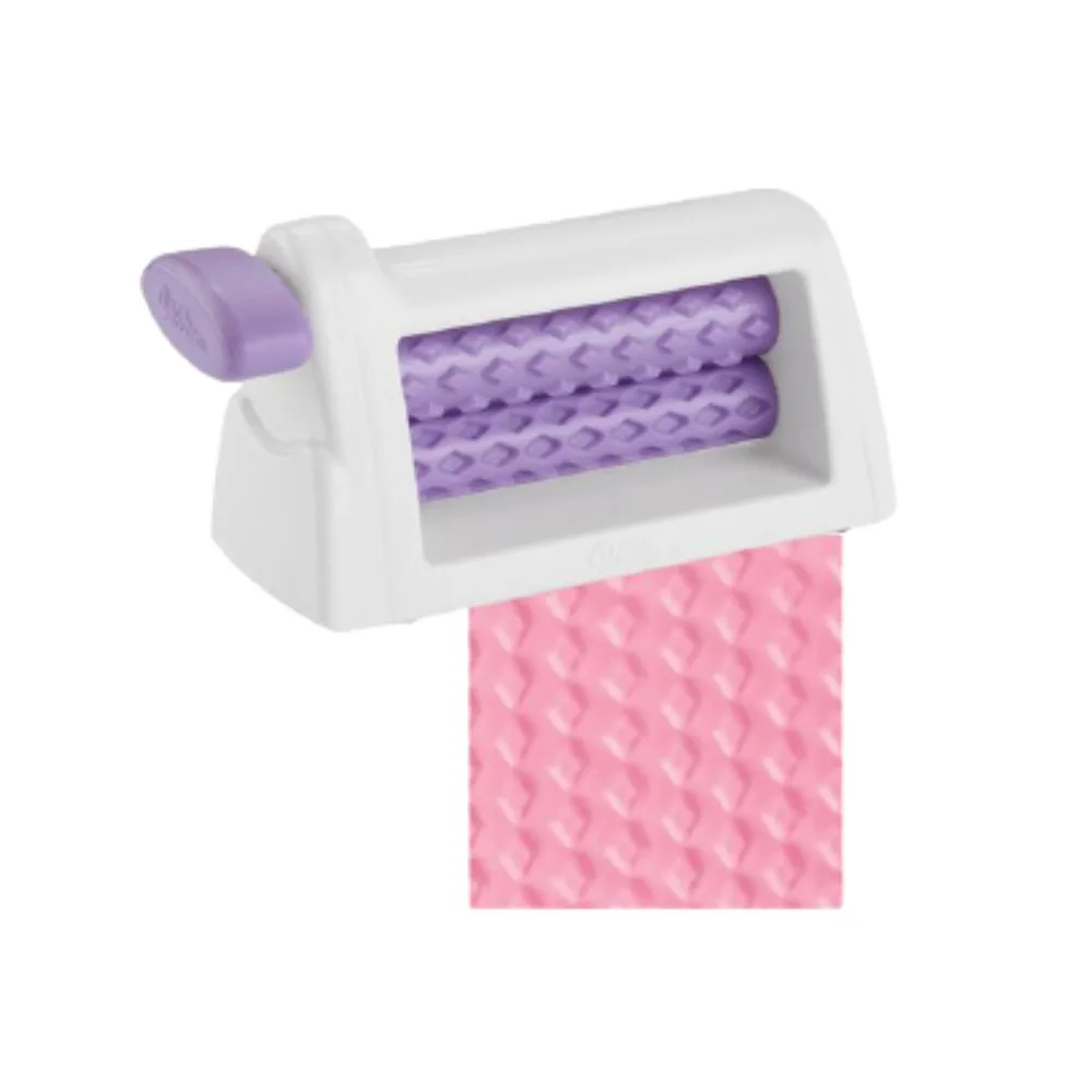 Duplo roll texturizador color Branco with lilac