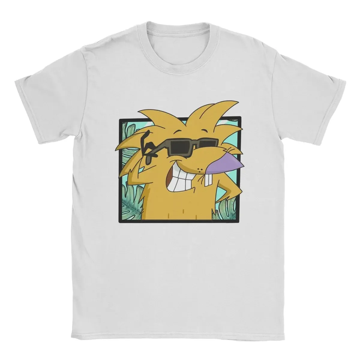 Men's T-Shirt Angry Beavers Awesome 100% Cotton Tees Short Sleeve T Shirts Round Neck Clothing Plus Size