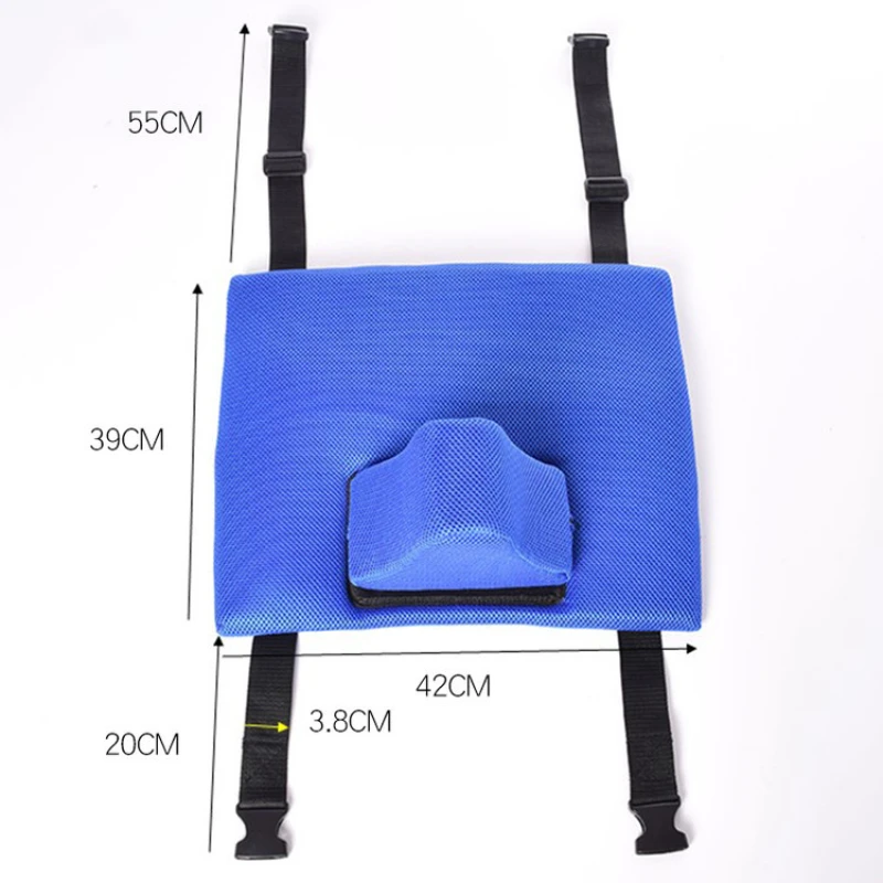 Detachable Washable Wheelchair Pad Breathable Mesh Sponge Anti-bedsore Anti-fall Wheelchair Pad Seat Pad Limiter