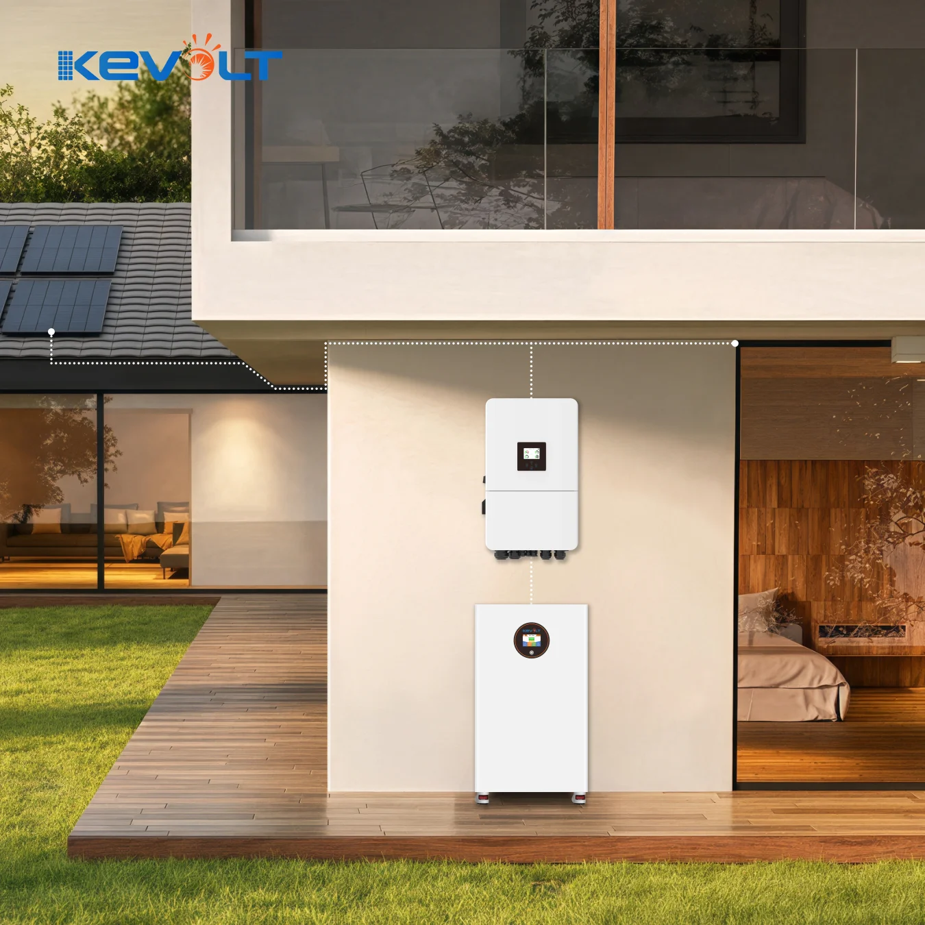 Solar Energy System Complet 15kW 20kW 30kW Solar Panels Kit With Lithium Battery and Solar Inverter