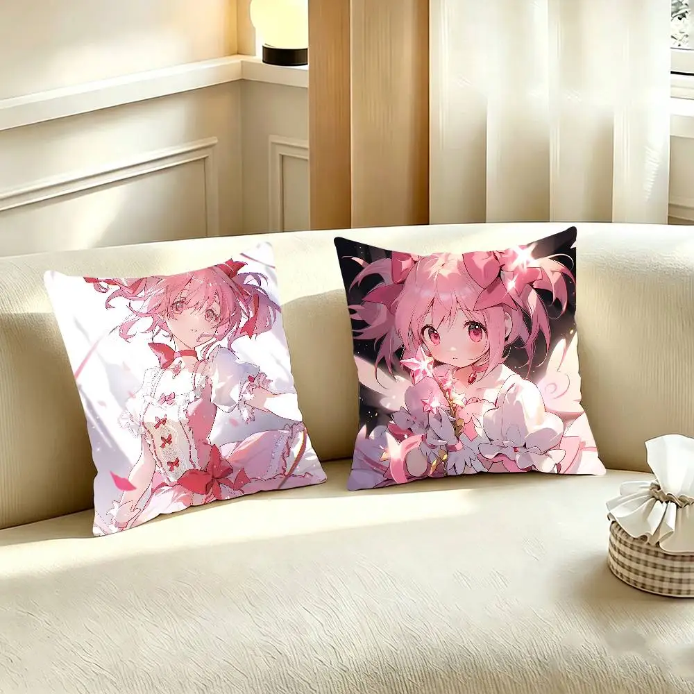 P-Puella Magi Madoka Magica Pillow Case For Room Sofa Cushion Cover Suitable For Home Bedroom Decoration And Protector
