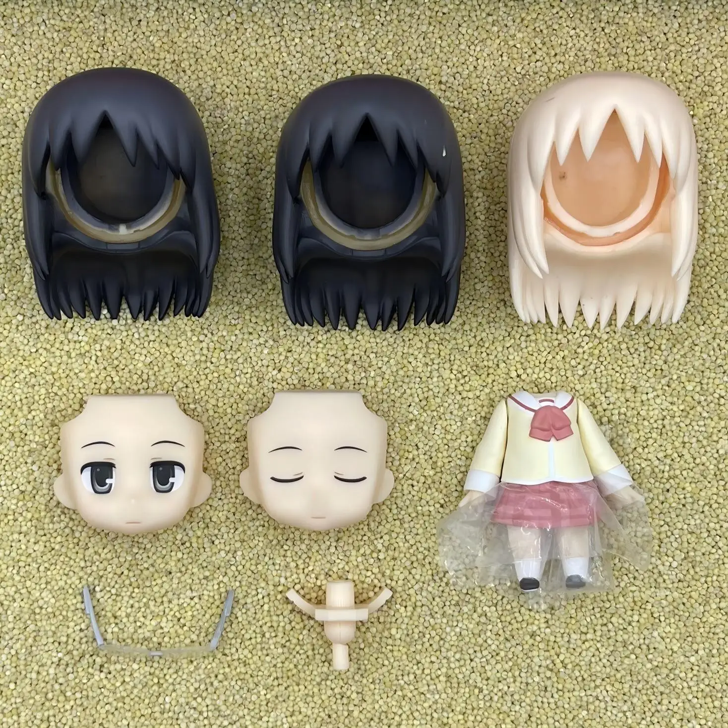 GSC Clay Man Hair white model OB11 doll accessories