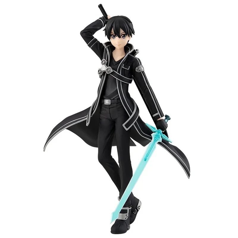 GSC POP UP PARADE Genuine Sword Art Online Kirigaya Kazuto Anime Action Figures Toys for Boys Girls Kids Gifts Model Ornament