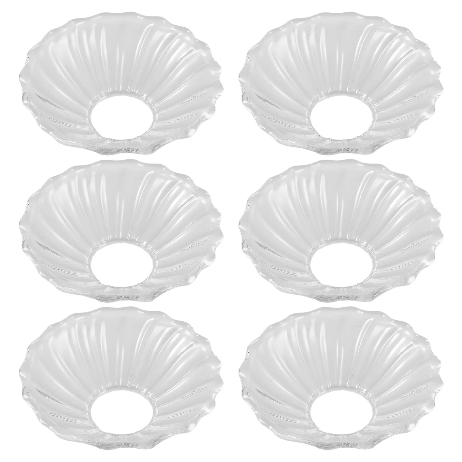 

6pcs Candle Drip Catcher Reusable Protector Glass Wax Protector Clear Candle Wax Holder Decorative Drip Catcher For Candlesticks