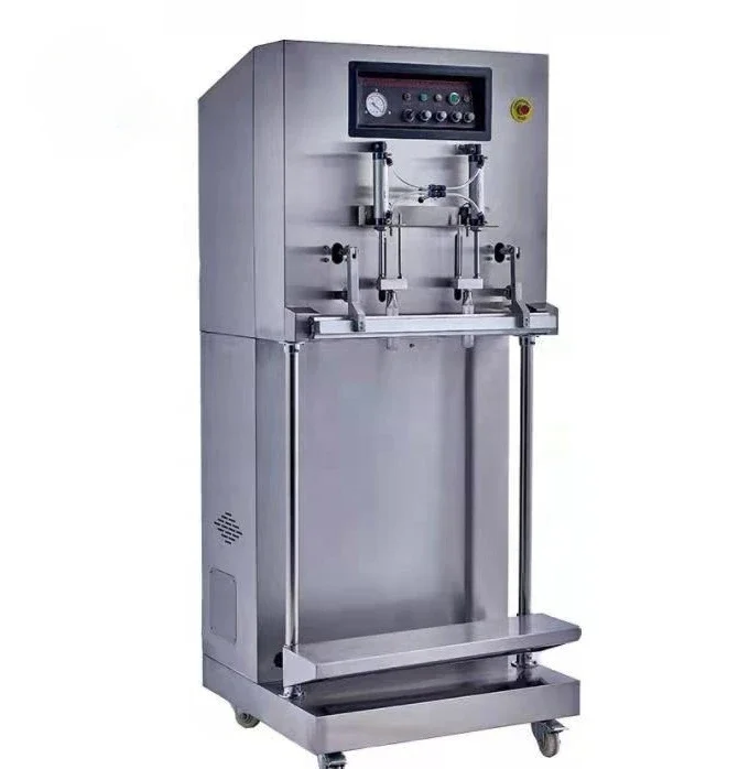 Automatic vertical vacuum sealing packaging machine for heavy rice nuts grain bags