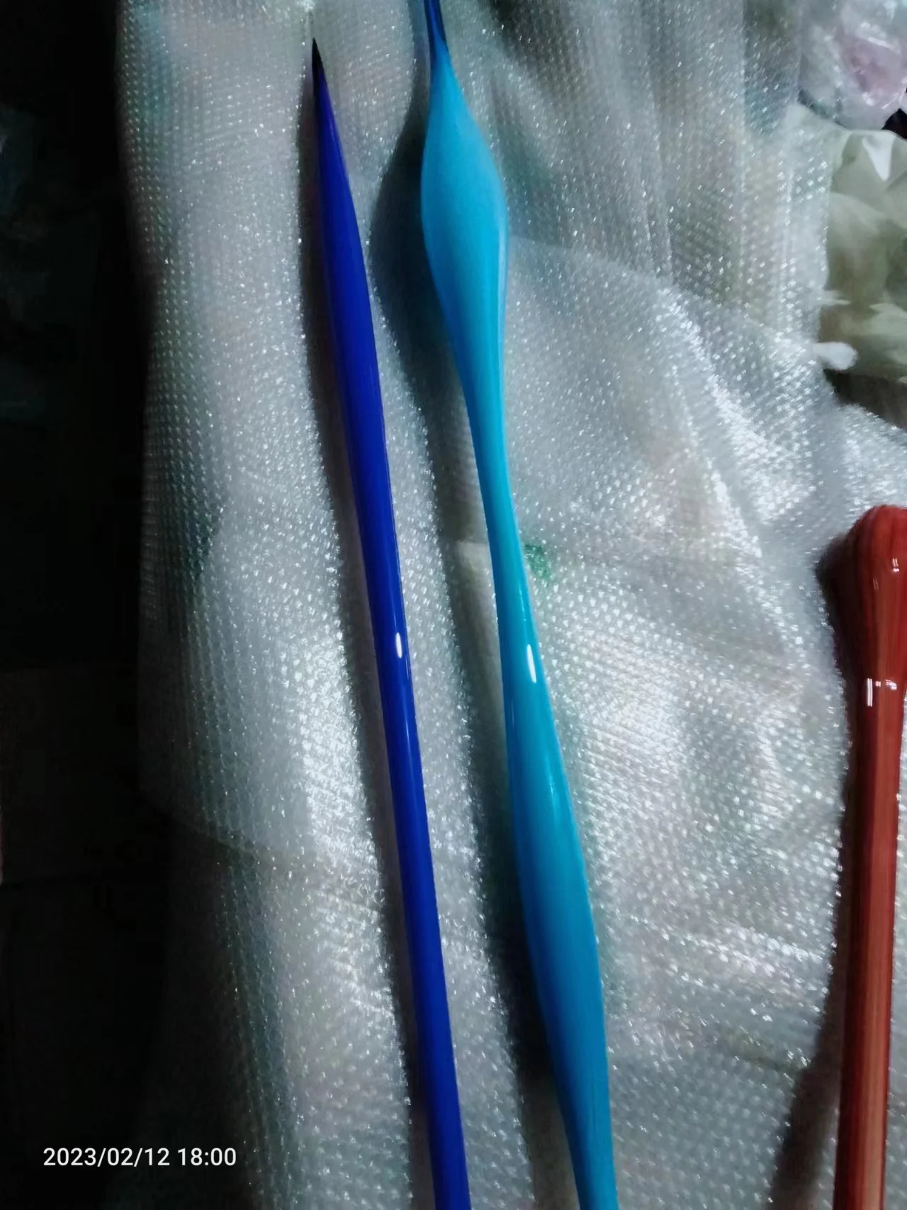 Murano Glass Reeds Hand Blown Glass Floor Lamp Tall Spike Hand Blown Glass Spears