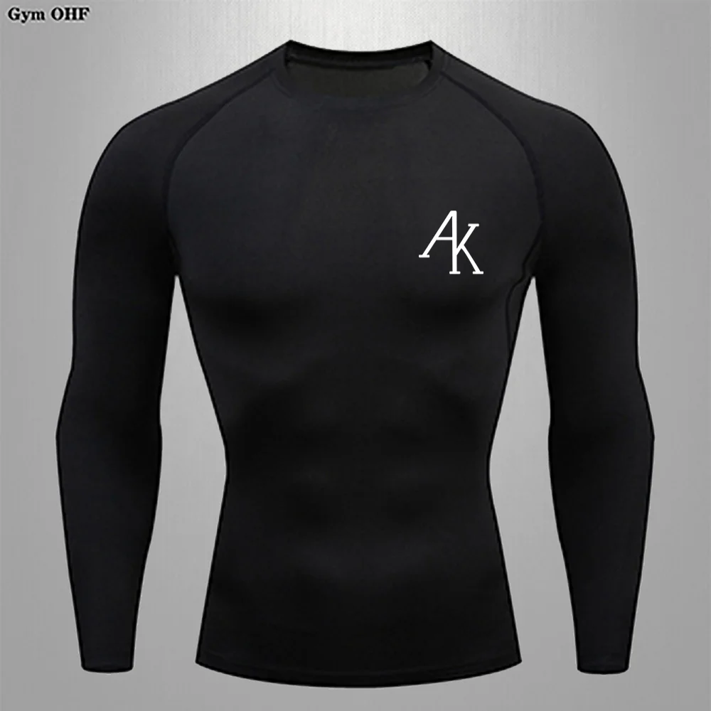 Outdoor Men's T shirt Tight Fitting Casual Sportswear Gym Jogging Fitness Breathable Fast Drying Comfortable Milk Silk T shirts