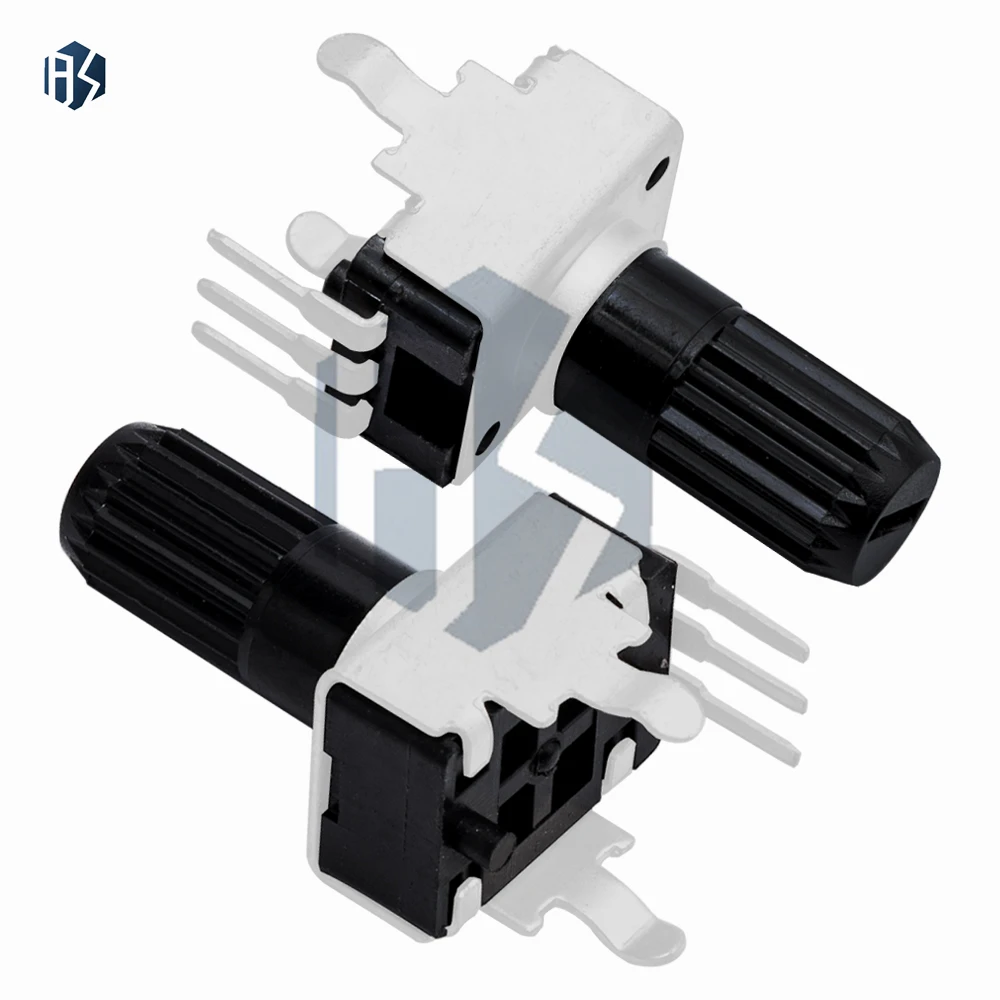 مقياس الجهد الدوار العمودي 12.5 مم RV09 مع مقاومة قابلة للتعديل 1K/2K/5K/10K/20K/50K/100K، 0932 موديل 3-Pin