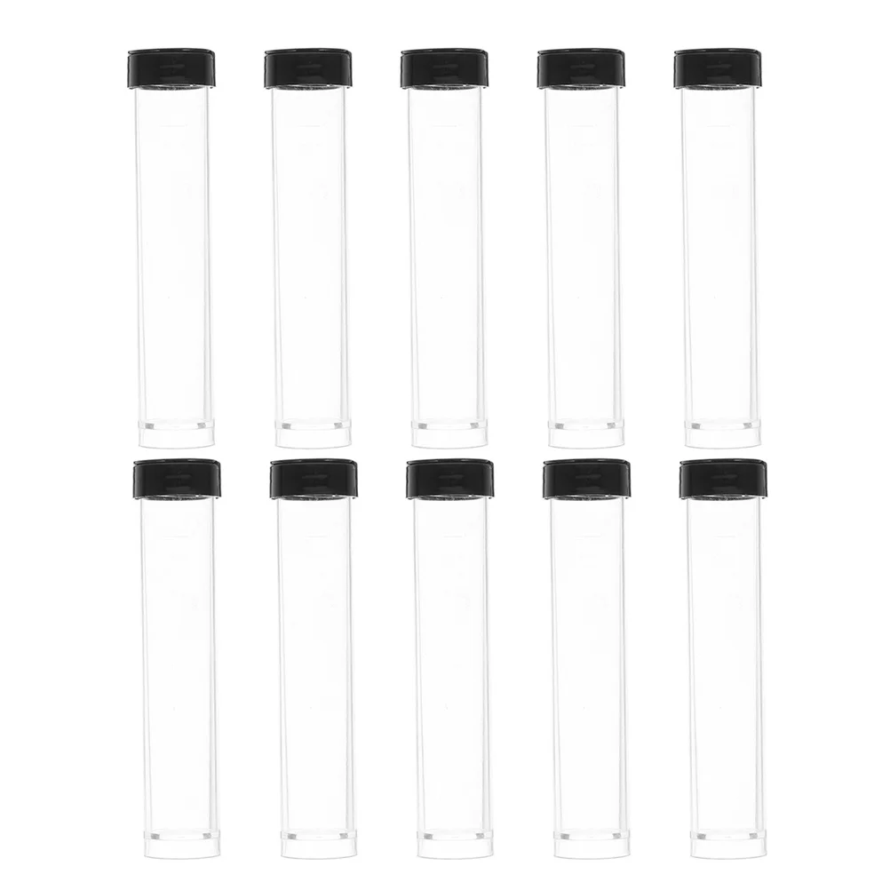 

10Pcs Needle Syringe Sealed Storage Tubes Transparent Plastic Small Liquid Containers Medical Testing Hydrating Vials